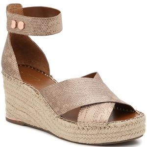 NIB Franco Sarto Carma Espadrille Wedge Sandal
